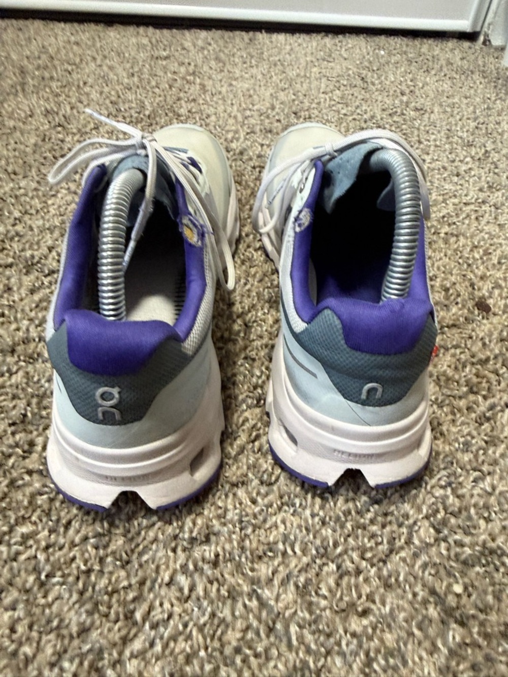 On Cloudrunner Women's Mint and Purple Running Sneaker - Picture 5 of 7